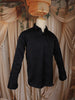 Classic Black Solid Woven Design Pure Cotton Formal Wear Full Sleeve Men Shirt