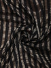 Classic Black  Striped Zari Woven Design Pure Organza Saree with Designer Border