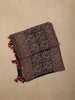Classic Black Traditional Paisley Printed Design Cotton Unstitched Salwar Material with Dupatta