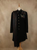 Classic Black Tree Motif Thread Embroidered Design Polynosic Men's Sherwani Suit