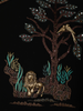 Classic Black Tree Motif Thread Embroidered Design Polynosic Men's Sherwani Suit