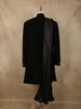 Classic Black Tree Motif Thread Embroidered Design Polynosic Men's Sherwani Suit