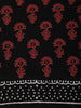 Classic Black and Red Floral Printed Design Cotton Casual Wear Saree