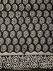 Classic Black and White Paisley Printed Design Cotton Casual Wear Saree