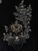 Classic Black elephant Motif Beads and Zardozi Embroidered Design Velvet Men's Sherwani Suit