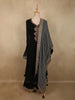 Classic Black sequins and Beads Embroidered Design Georgette Palazzo Suit