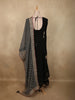 Classic Black sequins and Beads Embroidered Design Georgette Palazzo Suit