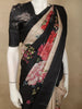 Classic Ivory Beige Floral Printed Design Semi Tussar Saree
