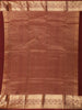 Classic Maroon Paisley Butta Zari Woven Design Pure Kanchipuram Silk Saree with Zari Border