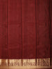 Classic Maroon Paisley Butta Zari Woven Design Pure Kanchipuram Silk Saree with Zari Border