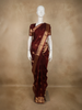 Classic Maroon Paisley Butta Zari Woven Design Pure Kanchipuram Silk Saree with Zari Border