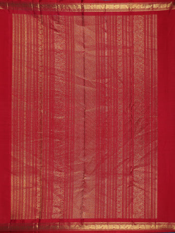 Classic Maroon Woven Gold Zari Border Silk Saree - Diadem