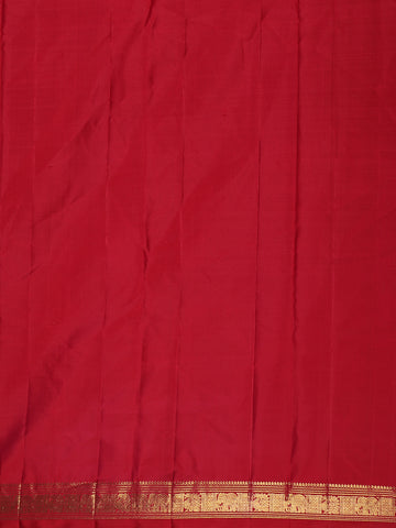 Classic Maroon Woven Gold Zari Border Silk Saree - Diadem