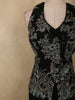 Classic Midnight Black Floral Thread Embroidered Design Georgette Palazzo Suit