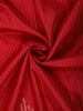 Classic Red Striped Woven Design Pure Kanchipuram Silk Saree with Self Border