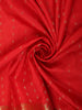 Classic Vermilion Red Butta Zari Woven Design Pure Kanchipuram Silk Saree with Zari Border