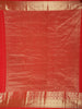 Classic Vermilion Red Butta Zari Woven Design Pure Kanchipuram Silk Saree with Zari Border