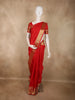 Classic Vermilion Red Butta Zari Woven Design Pure Kanchipuram Silk Saree with Zari Border