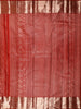 Classic Vermillion Red Floral Zari Woven Design Pure Kanchipuram Silk Saree with Zari Border