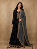 Classic Black sequins and Beads Embroidered Design Georgette Palazzo Suit