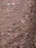 Cocoa Brown Floral Embroidered Brocade Kurta Pyjama - Diadem