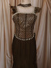 Coffee Brown Floral Beads and Zari Embroidered Design Semi Silk Mermaid Lehenga with Choker Dupatta