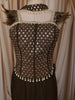 Coffee Brown Floral Beads and Zari Embroidered Design Semi Silk Mermaid Lehenga with Choker Dupatta