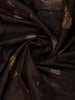 Coffee Brown Floral Butta Zari Woven Design Pure Kanchipuram Silk Saree with Matching Zari Border