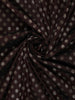 Coffee Brown Floral Design Semi Banarasi Saree