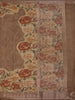 Coffee Brown Floral Design Tussar Silk Saree