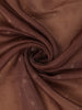 Coffee Brown Floral Printed Tissue Saree With Woven Buttas
