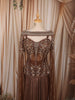 Coffee Brown Floral Sequins and Silver Beads Embroidered Design Shimmer Ready to Wear Saree with Cape Sleeve