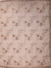 Coffee Brown Floral Vine Sequins and  Beads Embroidered Design Net Party Wear Saree with Designer Border