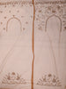 Coffee Brown Floral Vine Sequins and  Beads Embroidered Design Net Party Wear Saree with Designer Border