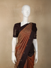Coffee Brown Floral Zari Woven Design Pure Kanchipuram Silk Saree