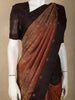 Coffee Brown Floral Zari Woven Design Pure Kanchipuram Silk Saree