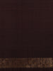 Coffee Brown Floral Zari Woven Design Pure Kanchipuram Silk Saree