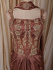 Coffee Brown Heavy Beads and Zardozi Embroidered Design Shimmer Ready To Wear Saree with Corset Style