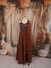 Coffee Brown Heavy Silver Beads Embellished Design Semi Silk Party Wear Lehenga With Matching Dupatta