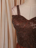 Coffee Brown Heavy Silver Beads Embellished Design Semi Silk Party Wear Lehenga With Matching Dupatta