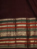 Coffee Brown Peacock Butta Zari Woven Design Pure Kanchipuram Silk Saree with Contrast Varisai Pattu Border