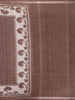 Coffee Brown Striped Design Semi Tussar Silk Saree with Elephant Pattern Zari Border