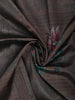 Coffee Brown floral Design Semi Tissue Saree - Diadem