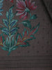 Coffee Brown floral Design Semi Tissue Saree - Diadem