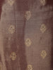 Coffee Mauve Butta Zari Woven Design Tissue Silk Straight Cut Salwar Suit with Dupatta