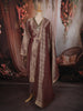 Coffee Mauve Butta Zari Woven Design Tissue Silk Straight Cut Salwar Suit with Dupatta