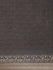 Coffee Brown Floral Design Antique gold zari border Chandheri Cotton Saree - Diadem