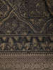Coffee Brown Floral Design Antique gold zari border Chandheri Cotton Saree - Diadem