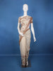 Coffee Brown Kalamkari Inspired Floral Printed Cotton Saree - Diadem