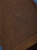Coffee Brown Plain Cotton Saree - Diadem
